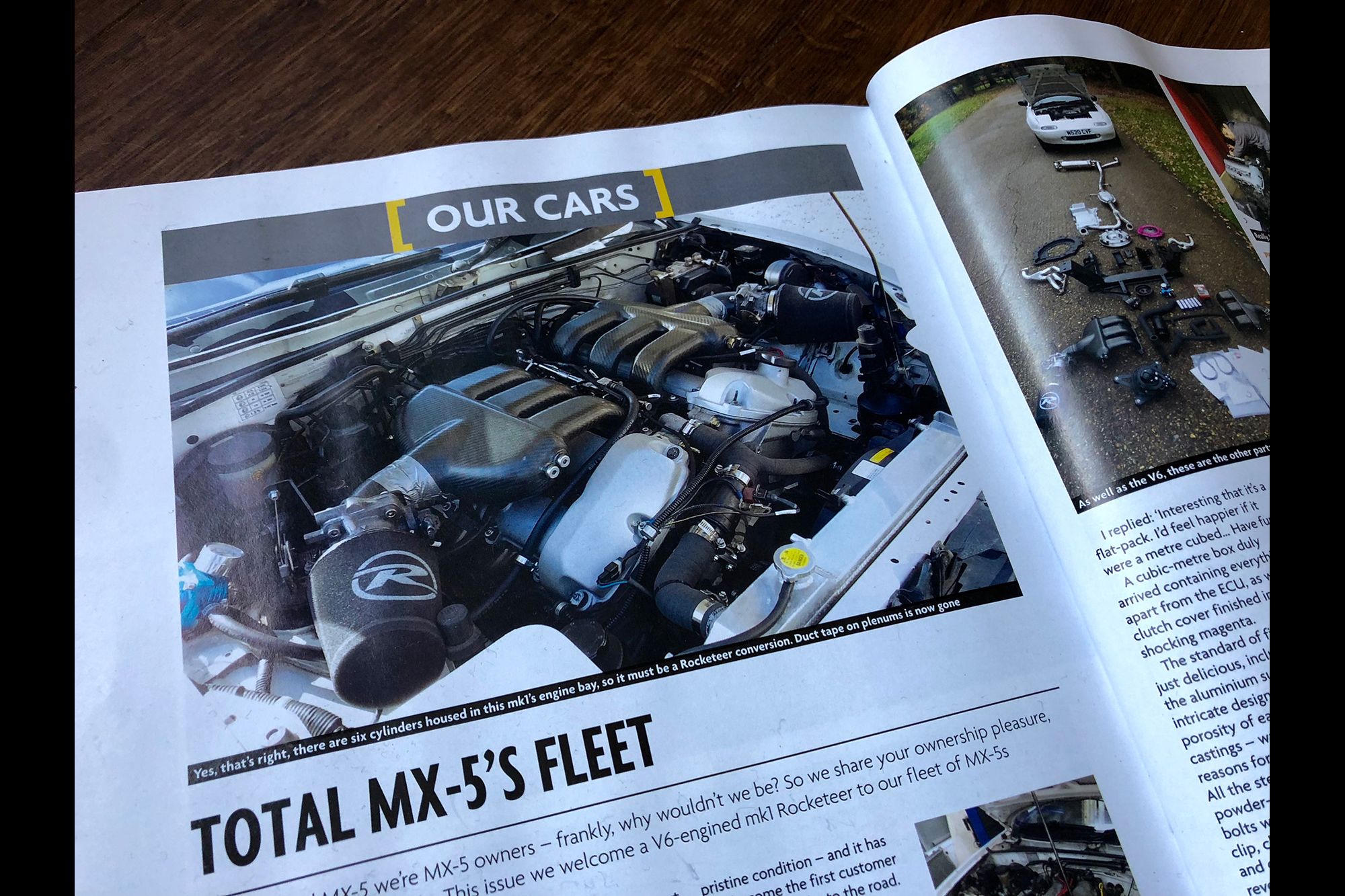 MXV6 joins the Total MX-5 fleet - Issue 8 reveals the start of the self-build process