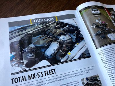 MXV6 joins the Total MX-5 fleet - Issue 8 reveals the start of the self-build process